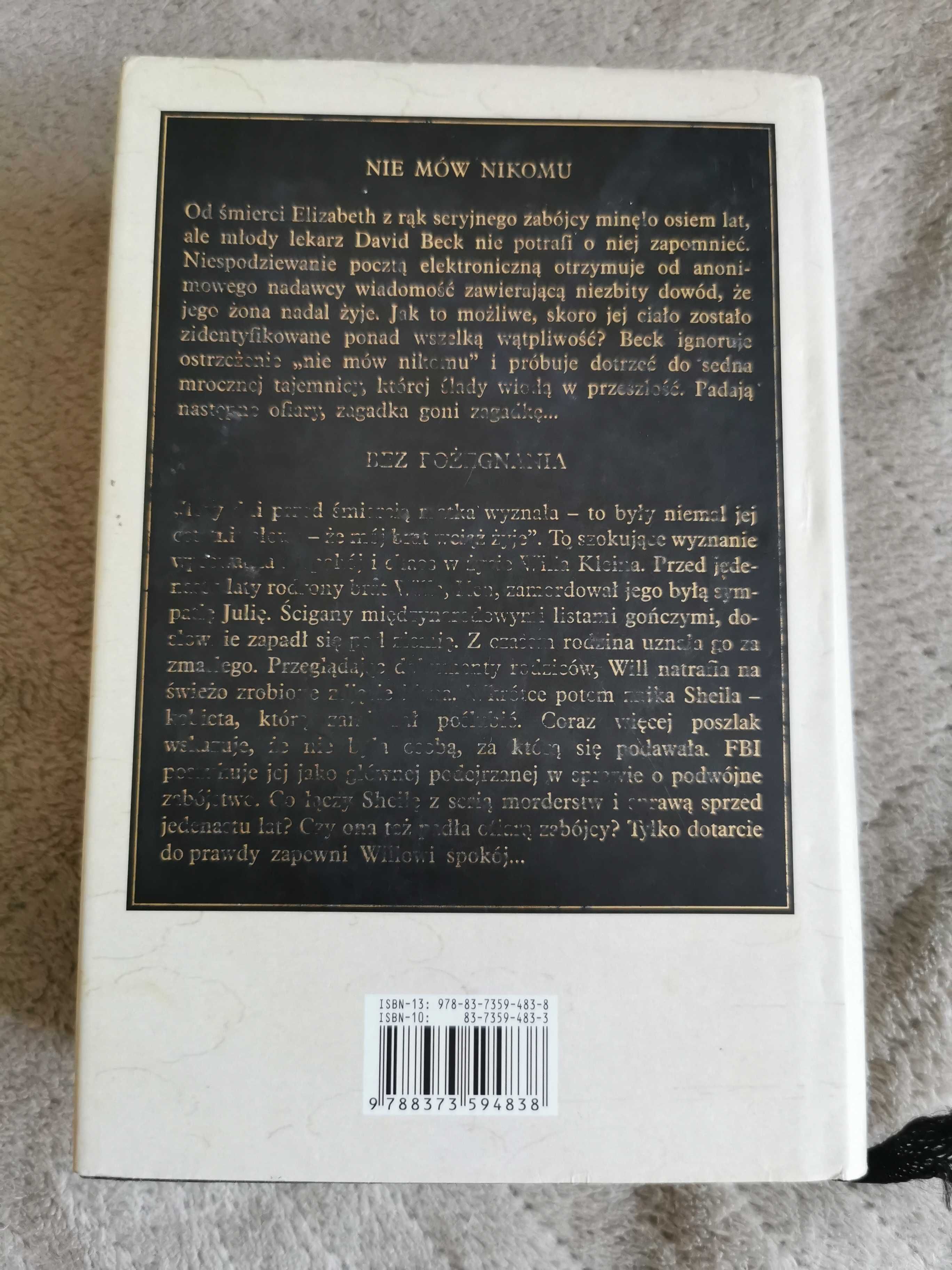 Nie Mów Nikomu i Bez Pożegnania - Harlan Coben