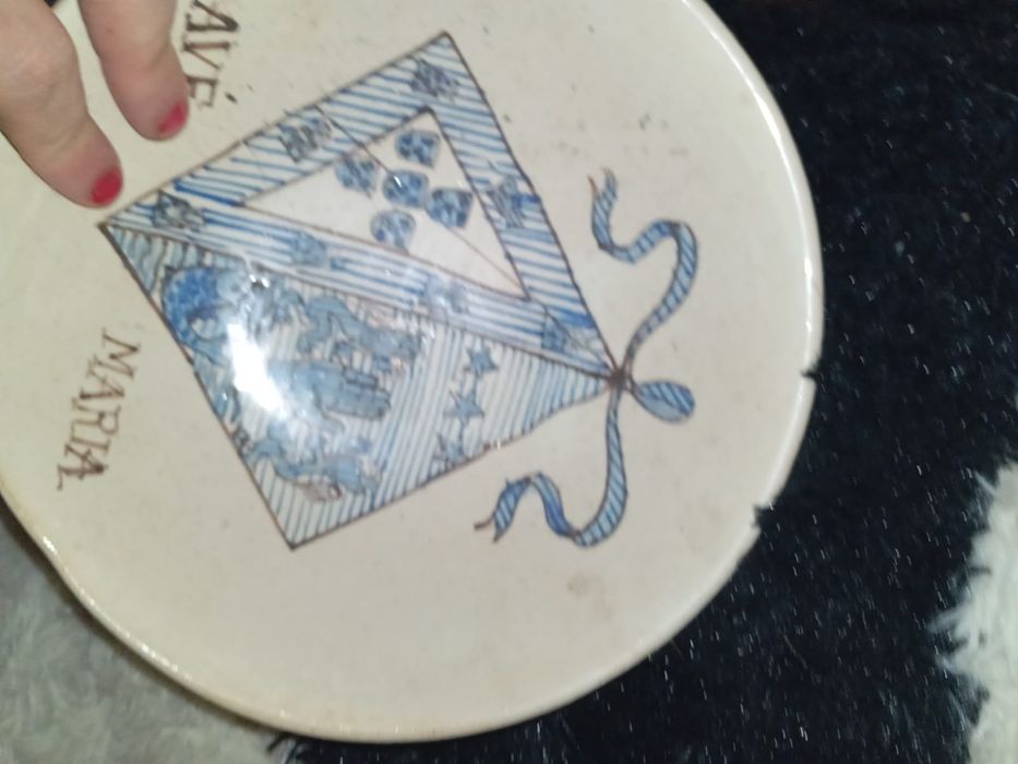 Tigela marcada ave Maria