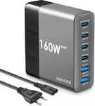 UOUCOO 160 W USB C ładowarka wielokrotna