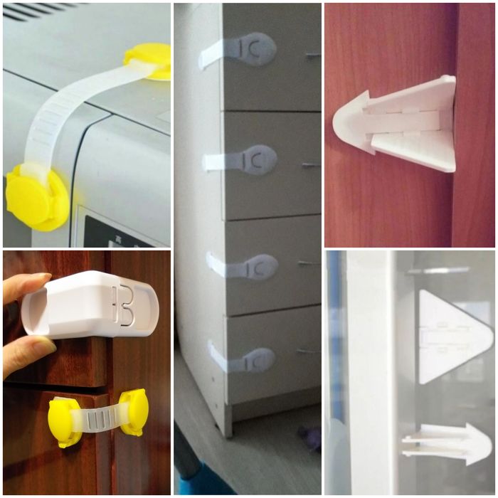 Замок на мебель от детей/угловой замок на ящики/бабочка на шкаф-купе