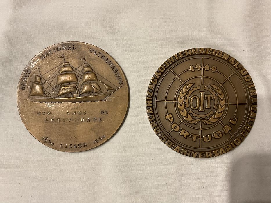 Medalhas em bronze dos anos 60