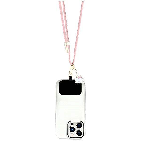 Uniwersalna smycz do telefonu Hello Kitty Patch & Kitty Head Charm - r