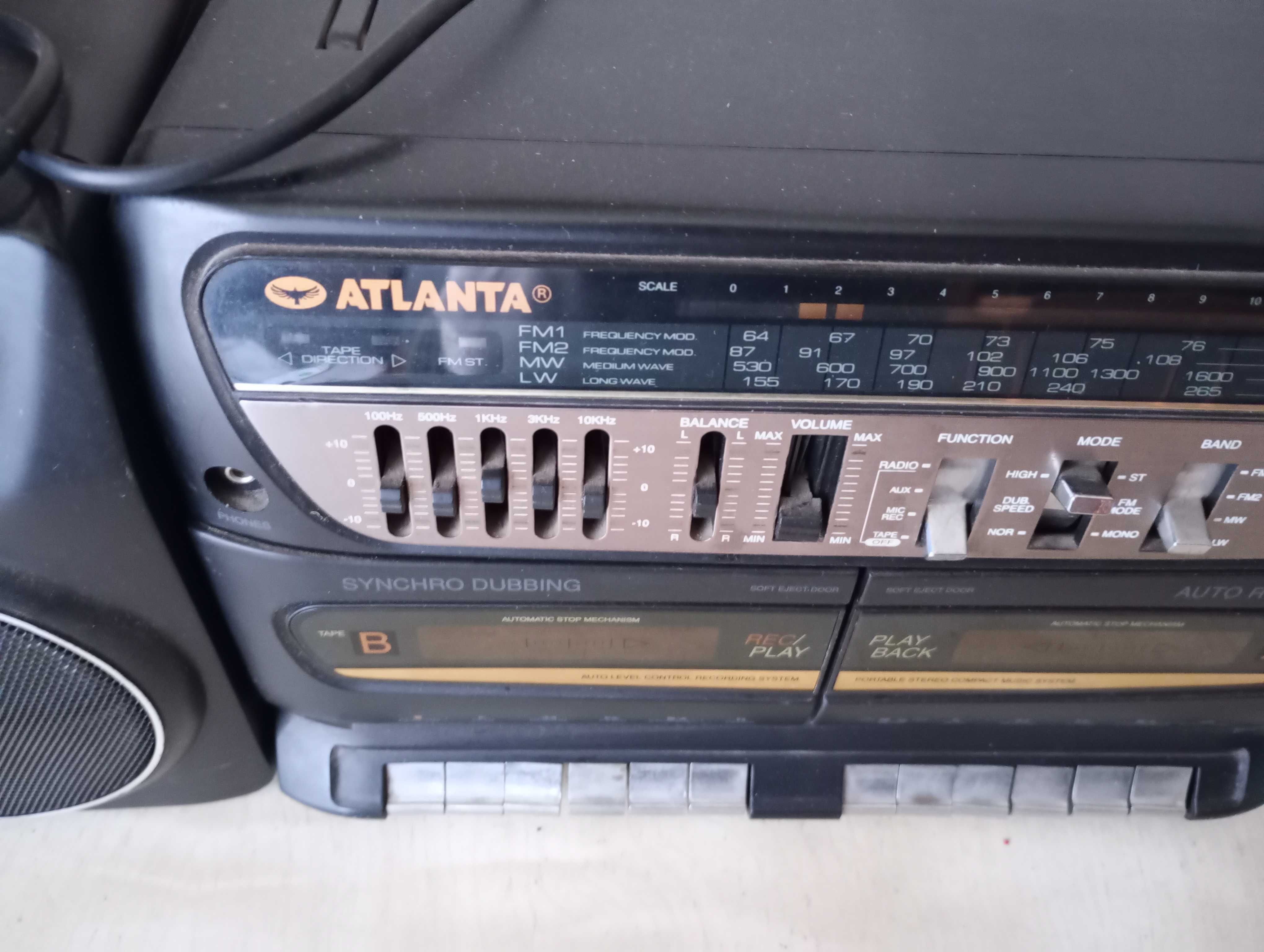 Двухкассетный магнитофон Атланта,раритет.