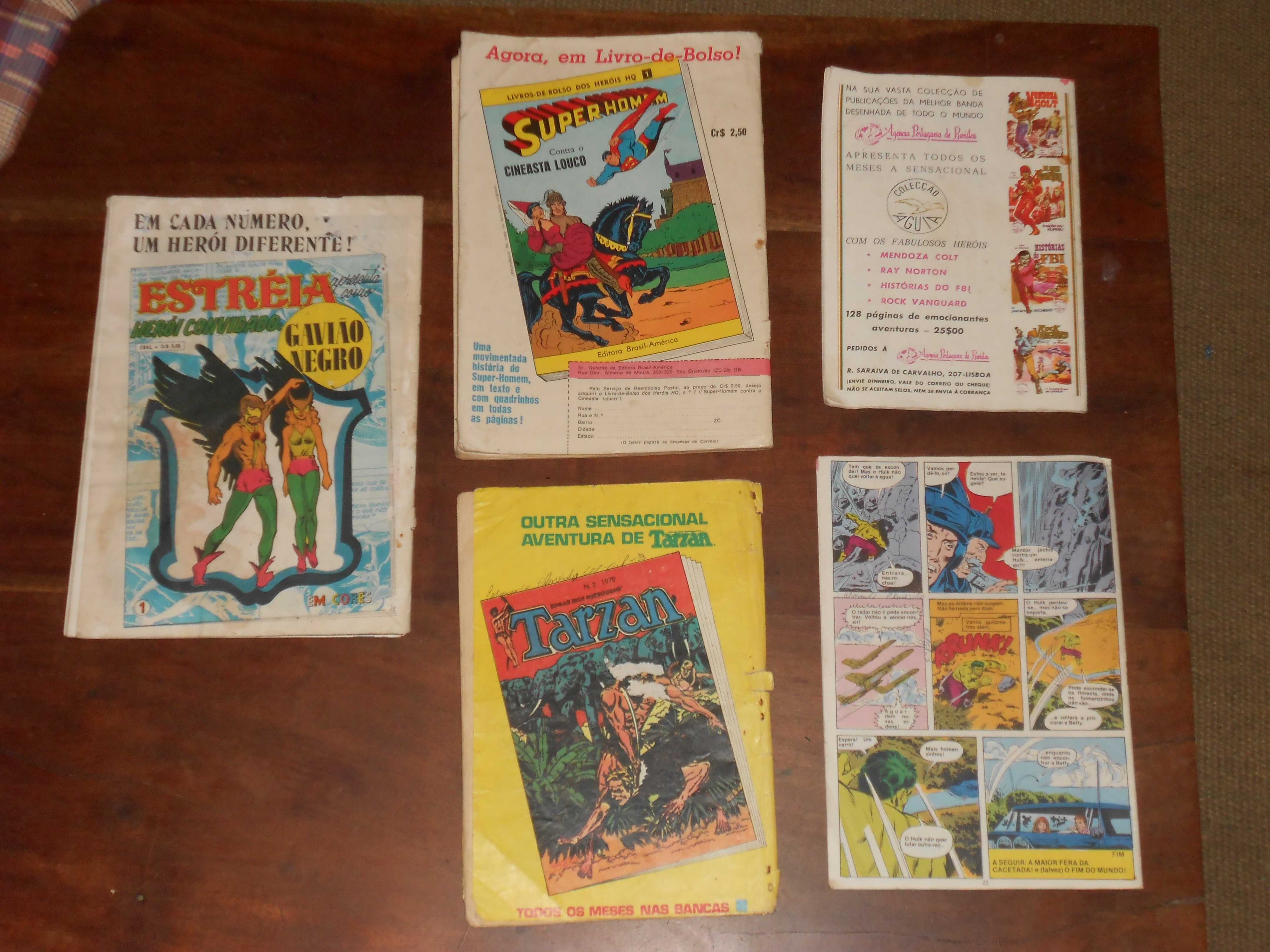 Revistas antigas Batman, Homem aranha, Hulk, Sargento Tigre etc