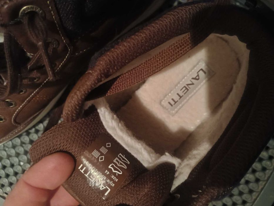 Buty zimowo jesienne męskie Lanetti 44