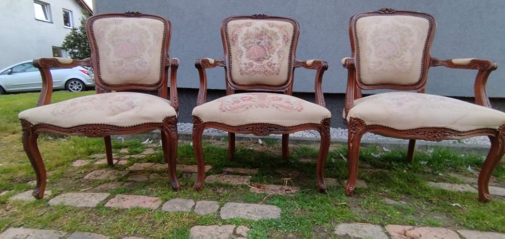 Fotel Gobelin , styl Ludwikowski