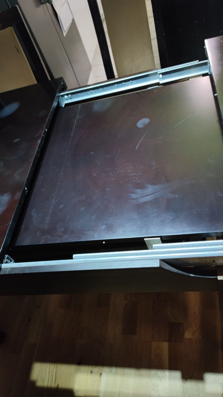Stół rozkładany 100x358 + 6 krzeseł