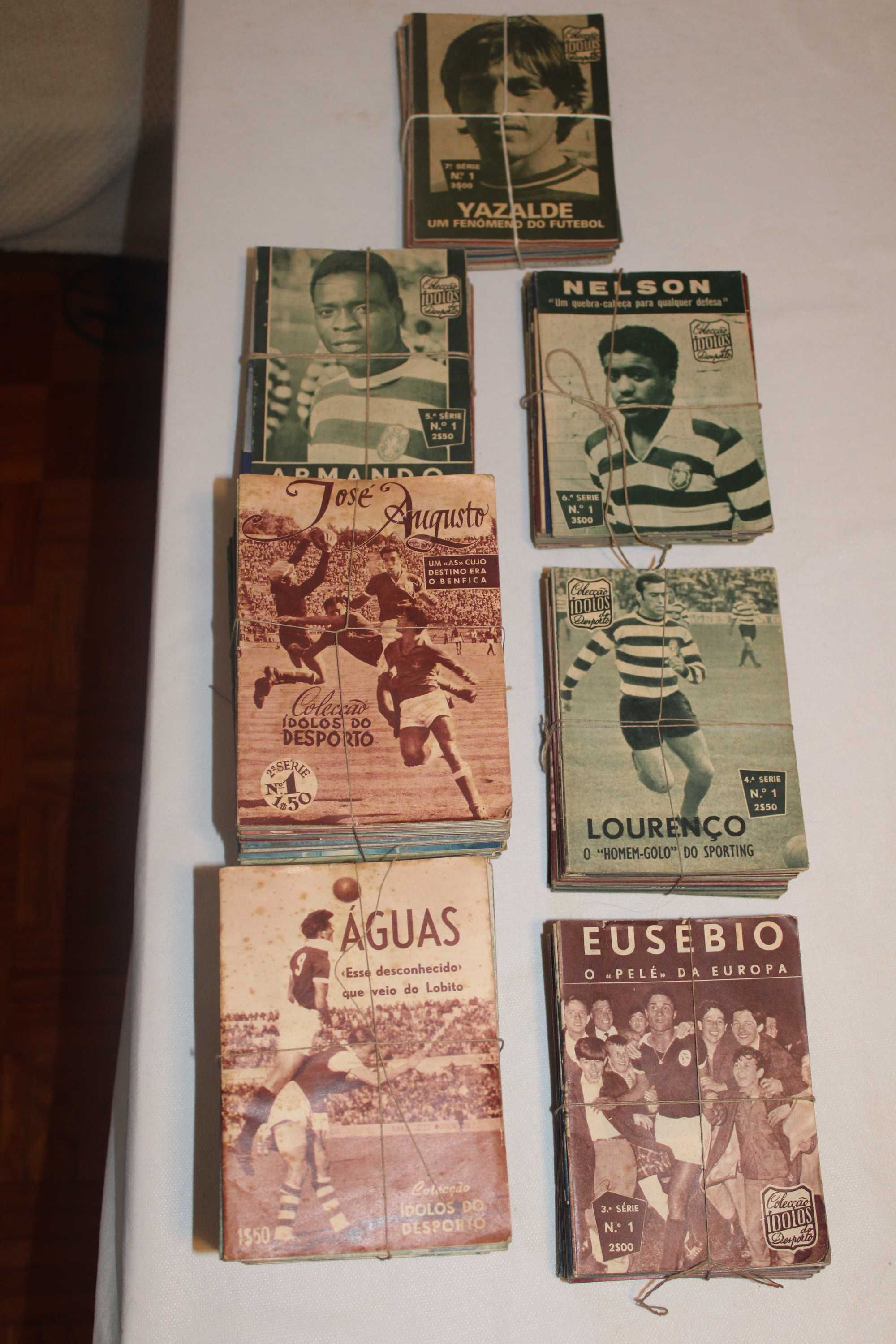 Coleção completa da 1ª  á 7 ª serie Ídolos do Desporto, 1956 a 1972