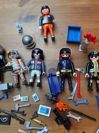 Playmobil figurki i akcesoria - broń, pieniądze, narzędzia