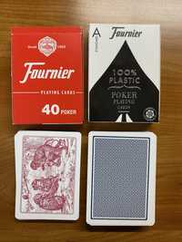 Дві колоди гральних карт Fournier