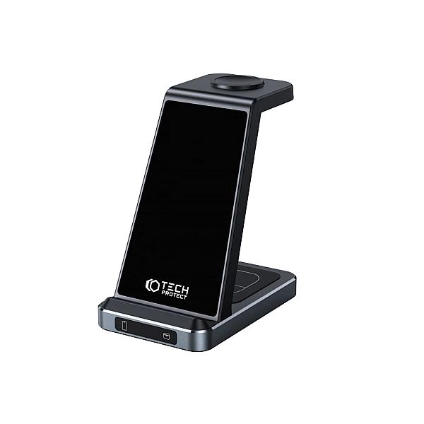 Ładowarka Tech-Protect QI15W-A26 indukcyjna 15W 3w1 na smartfon / słuc