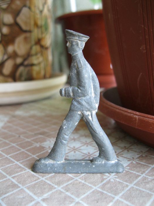 Солдатик командир из набора БАЗ "Моряки на параде"