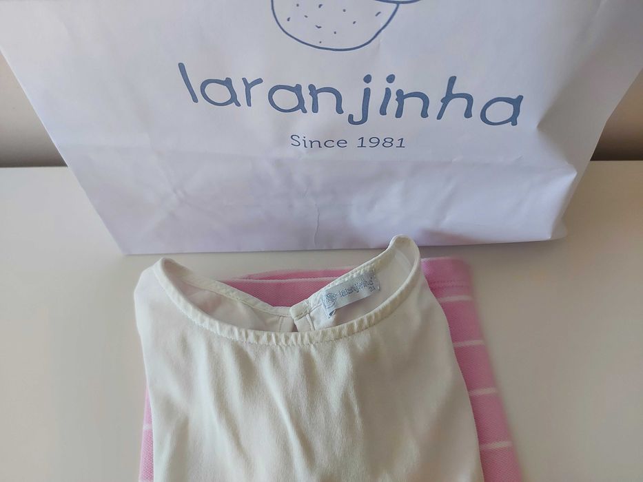 Vestido laranjinha 3 anos