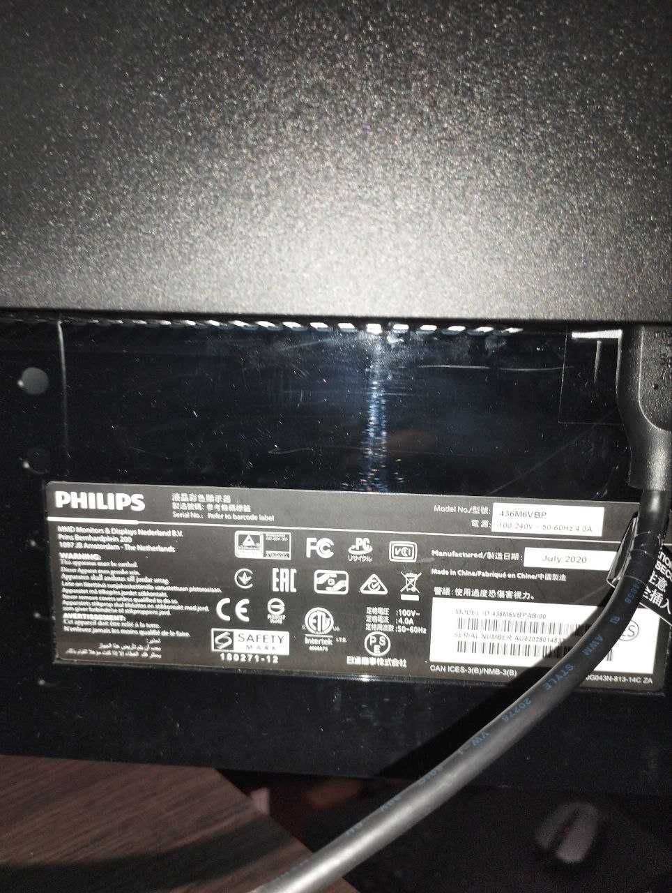 Монитор Philips 436M6VBPAB 43 "