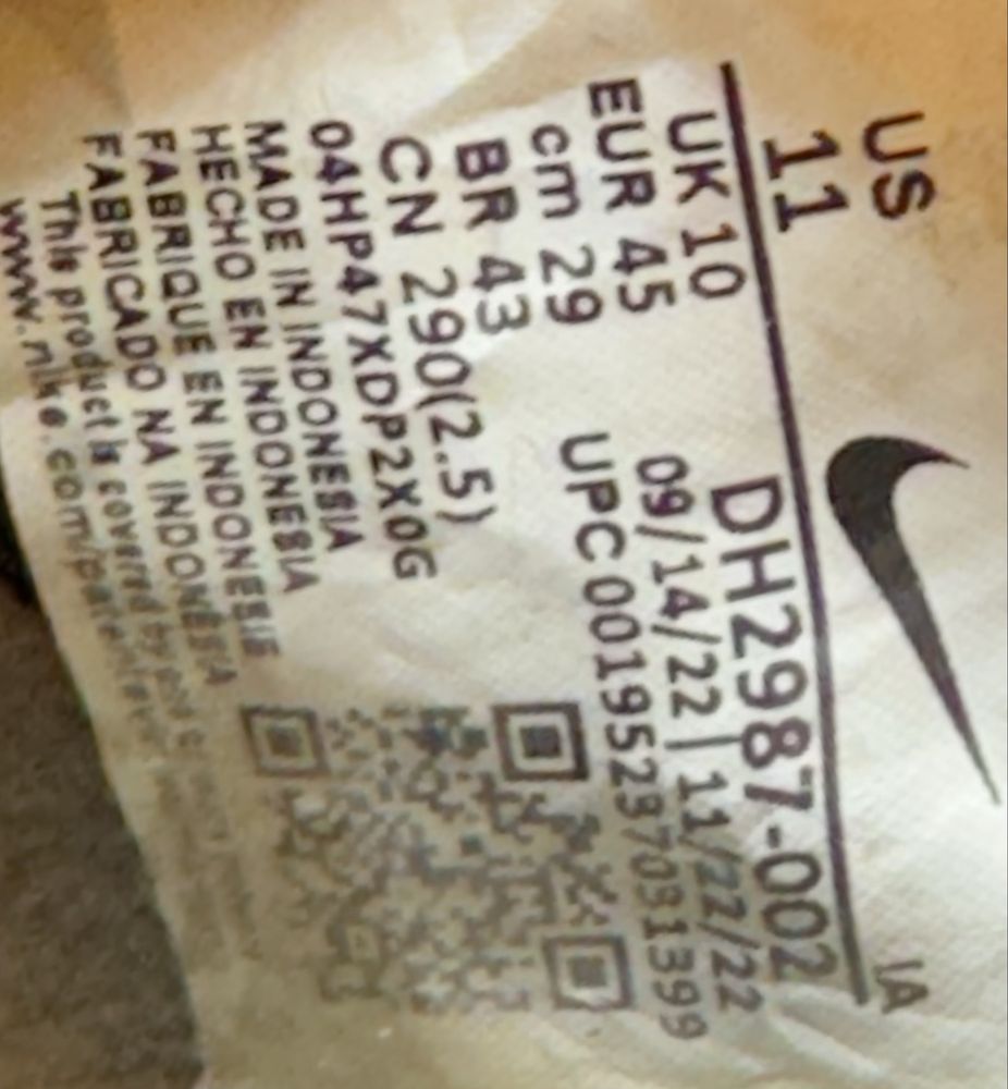 Оригінальні, чоловічі кросівки Nike. Розмір 45(29 см)