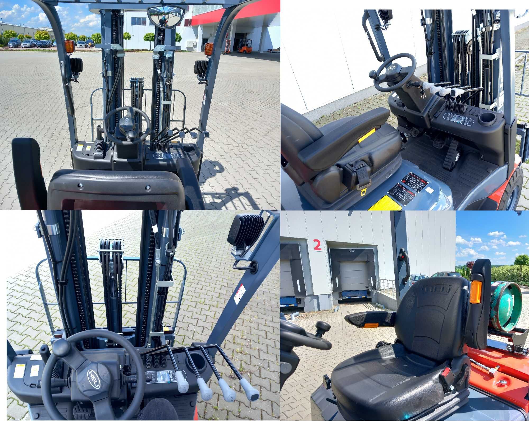 Wózek Widłowy Widlak Heli 1,8T Maszt 4,7 LPG Silnik Kubota 2024-06