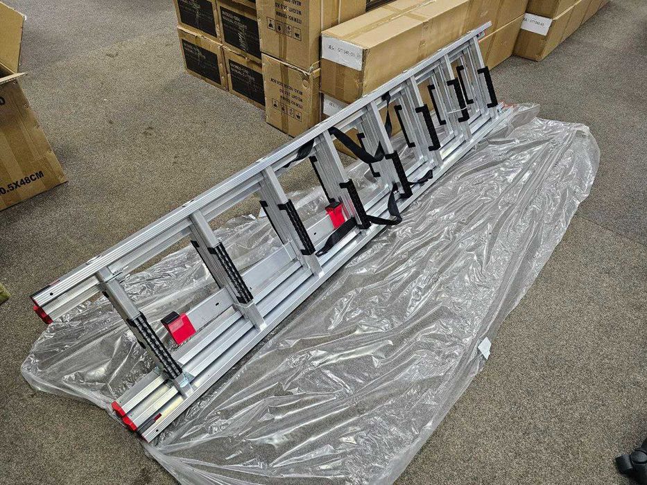 Алюмінієва Трьохсекційна Драбина Стремянка 3х8 5м Надійні замки