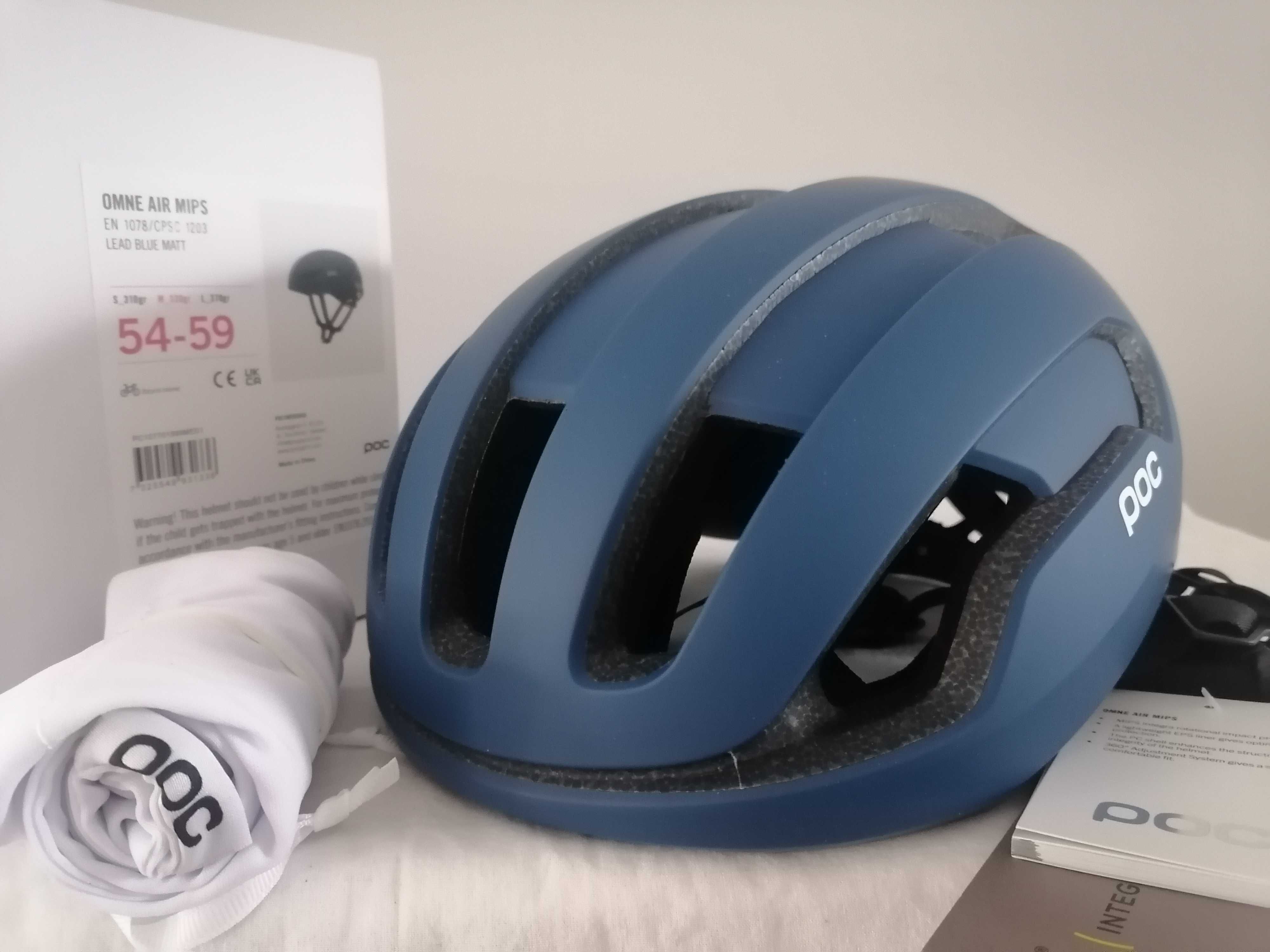 Kask rowerowy Poc Omne Air Mips Lead Blue Matt M 54-59cm