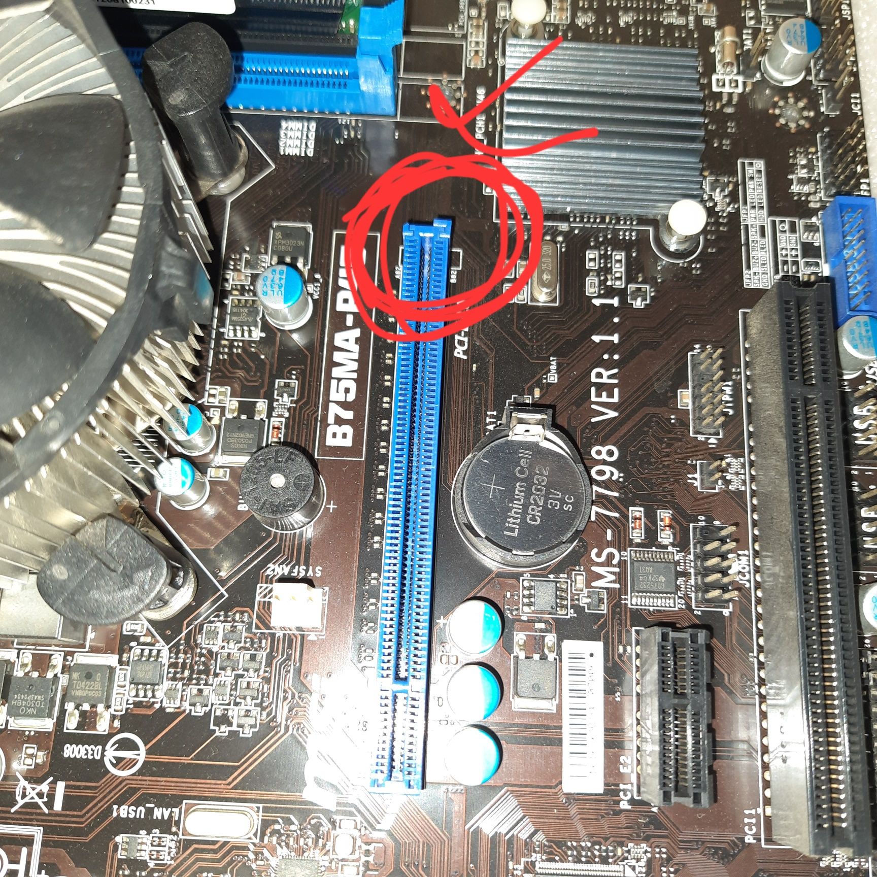 i5 3470+RAM 8gb Материнська плата MSI B75MA-P45 SATA-3,USB 3.0+кулер