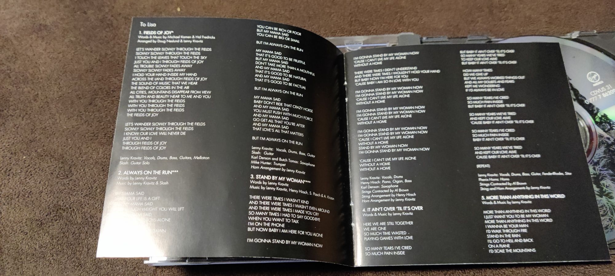 Lenny Kravitz Mama said CD Oryginał