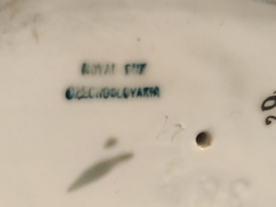 Czeska porcelana skalary uszkodzony
