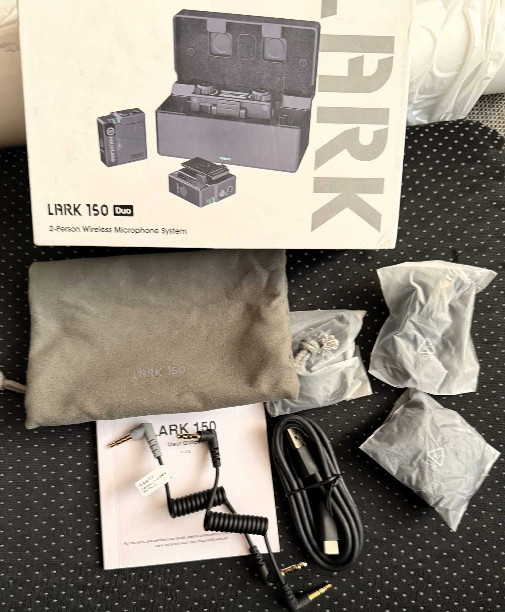 Hollyland Lark 150 DUO 2.4 GHz bezprzewodowy system audio
