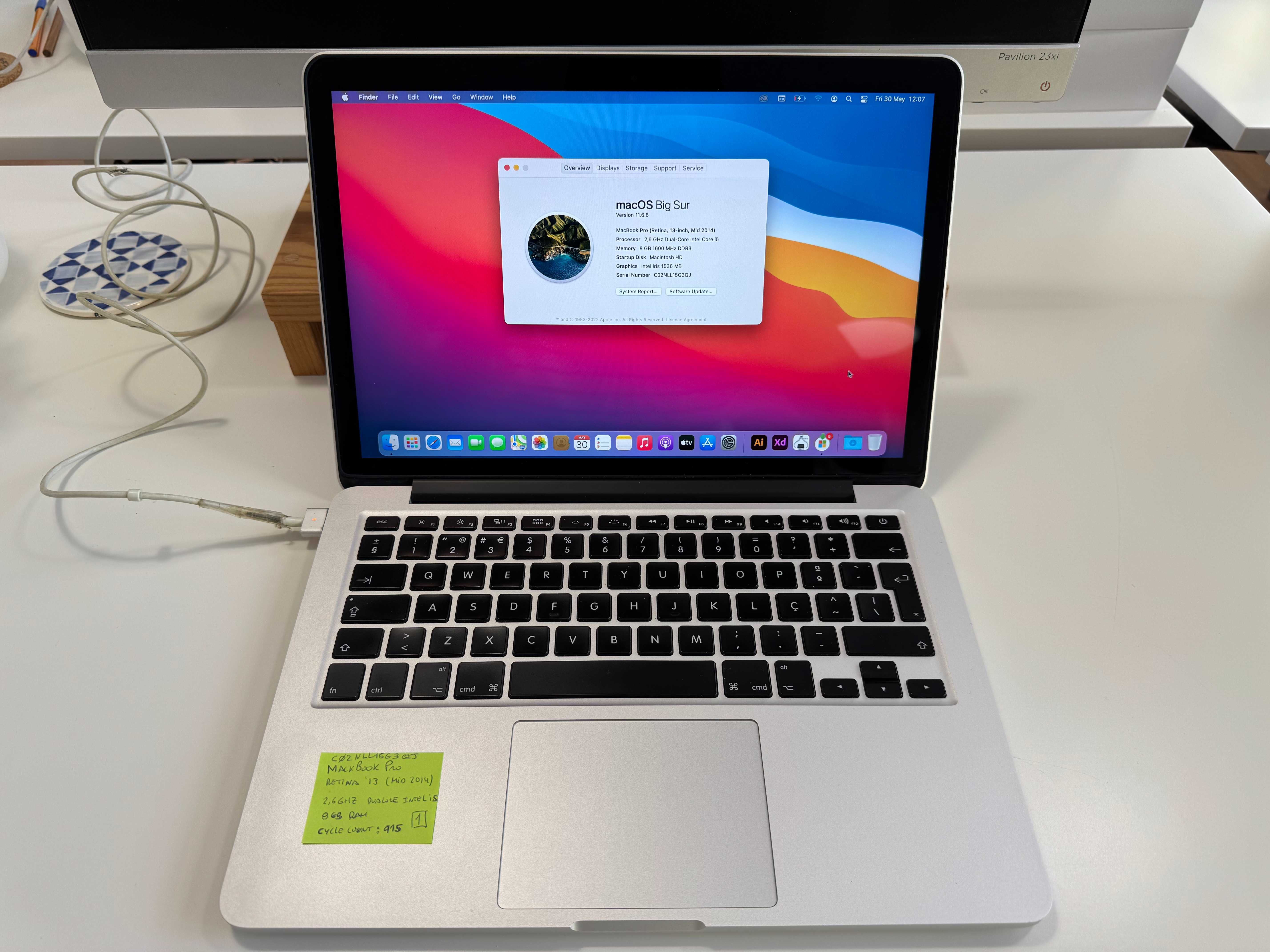 MacBook Pro Retina 13” (2014) 2,6GHz i5 | 8GB RAM | 256GB