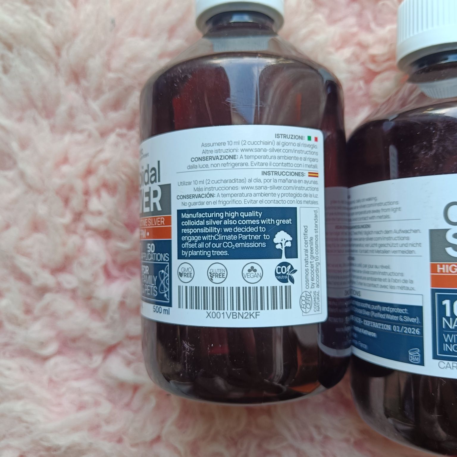 Srebro koloidalne 40 ppm 500 ml