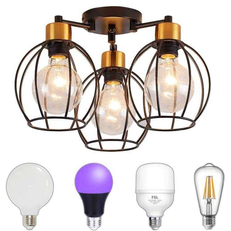 Lampa sufitowa 3 ramienna E 27