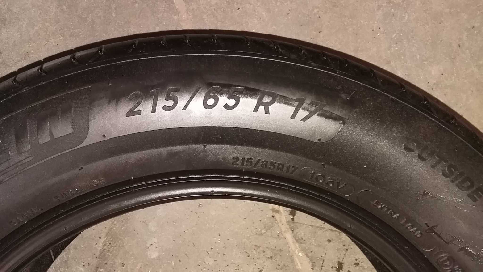 opony 2021r Michelin 215/65R17 103V opona używana stan bdb