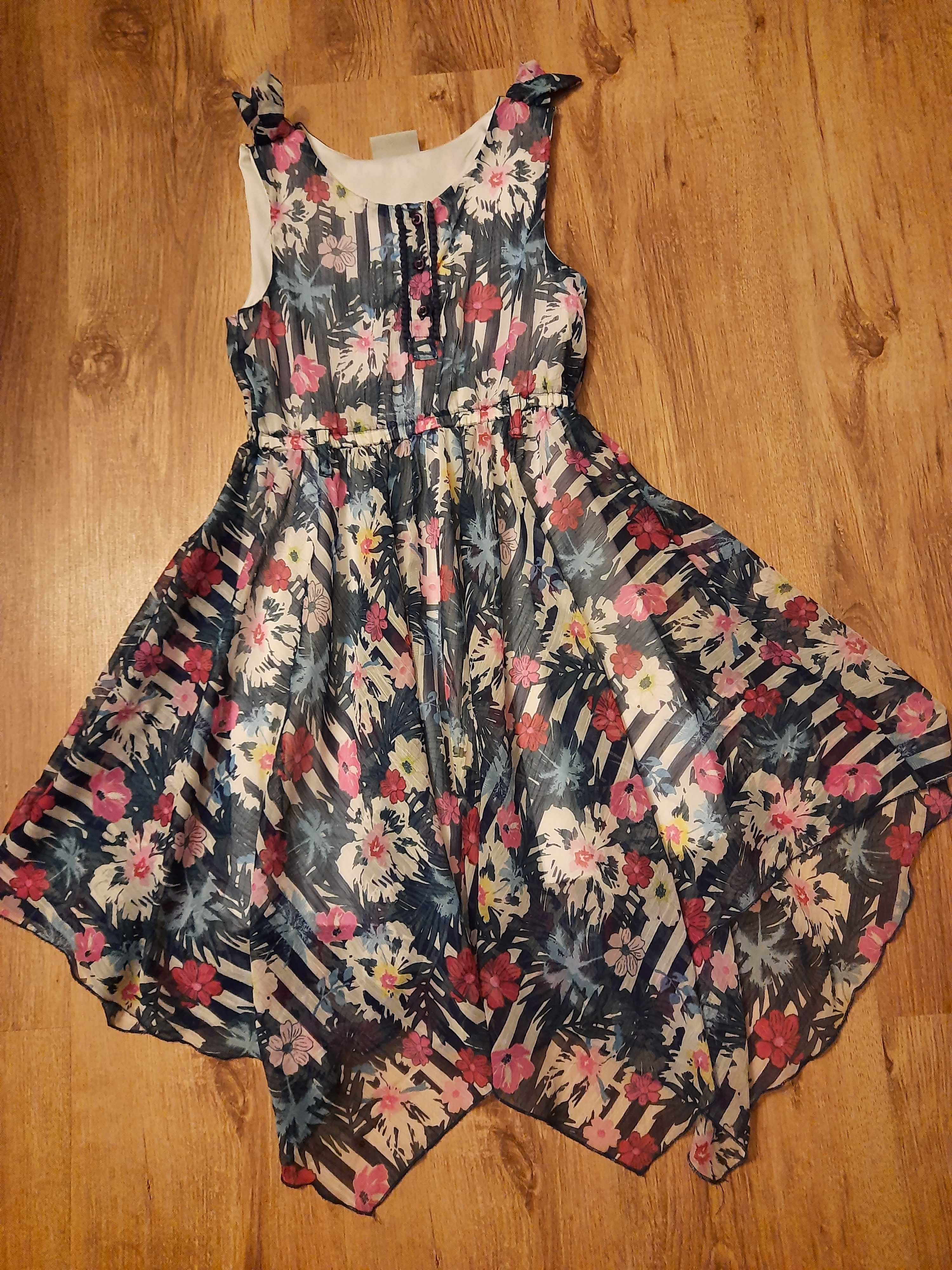 Sukienka dla dziewczynki na lato 128cm 8lat