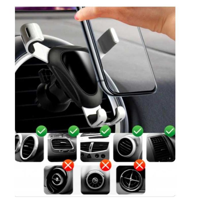 Uchwyt na Telefon do Samochodu Szybę Mocny Holder Deskę Samochodowy