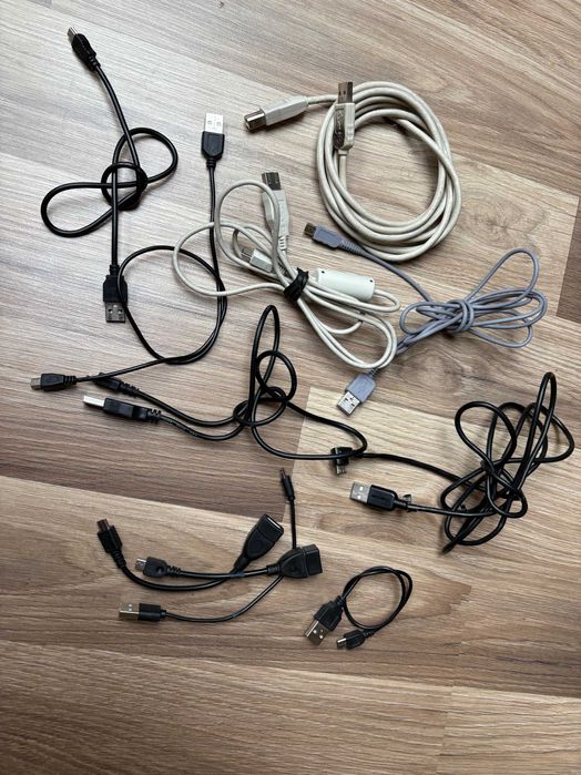 Kable USB A Micro USB Mini USB