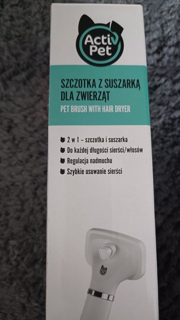 Szczotka z suszarką dla zwierząt