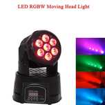 Ruchoma Głowa Głowica LED MOVING HEAD WASH 7 x 8W RGBW DMX Strobo