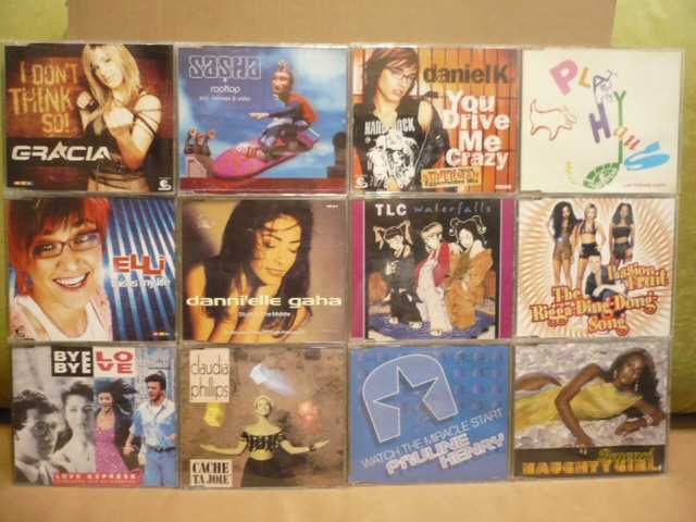 Duży zestaw singielków CD z muzyką : dance, pop, disco.