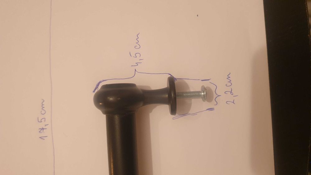 Uchwyt meblowy czarny