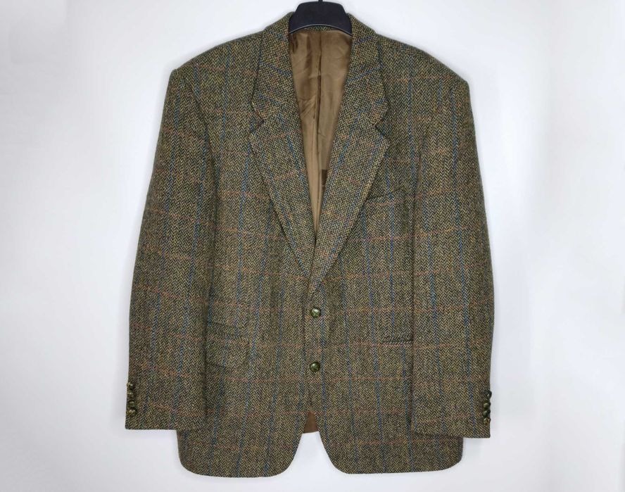 Твідовий піджак Harris Tweed вовняний блейзер Torino Konen wool вовна