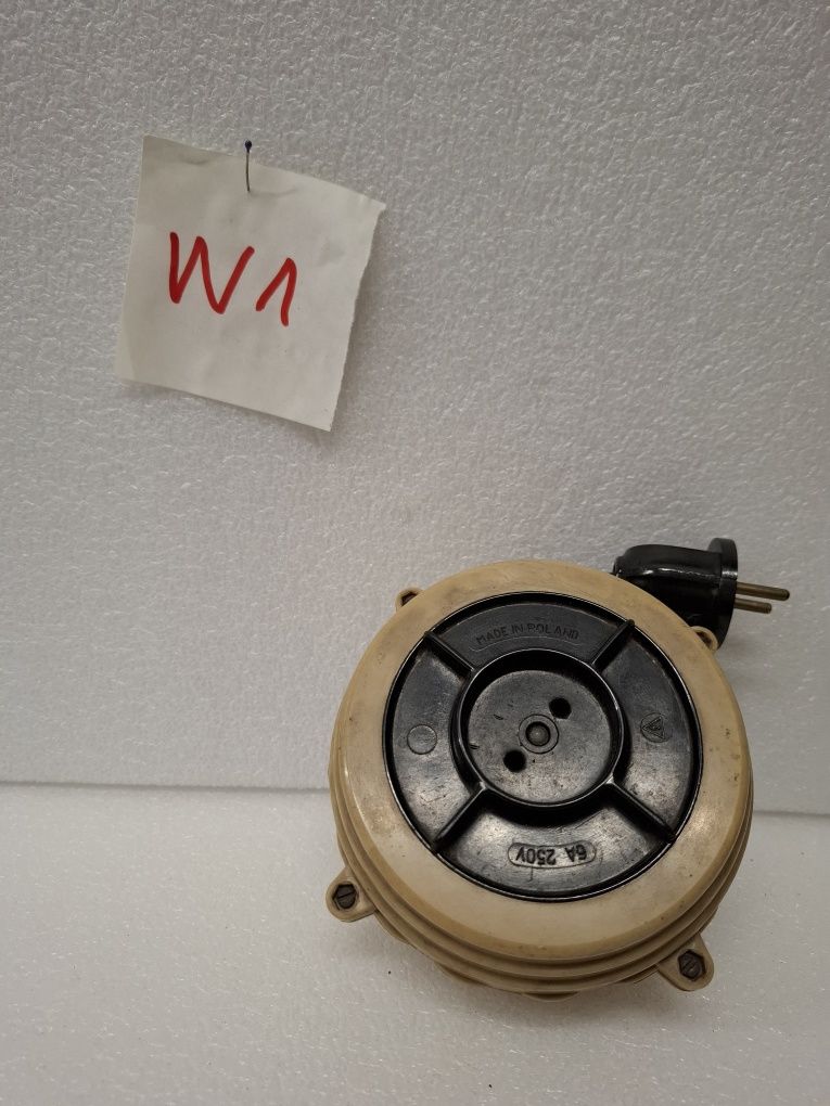 Przedłużacz elektryczny zwijany ebonitowy prl