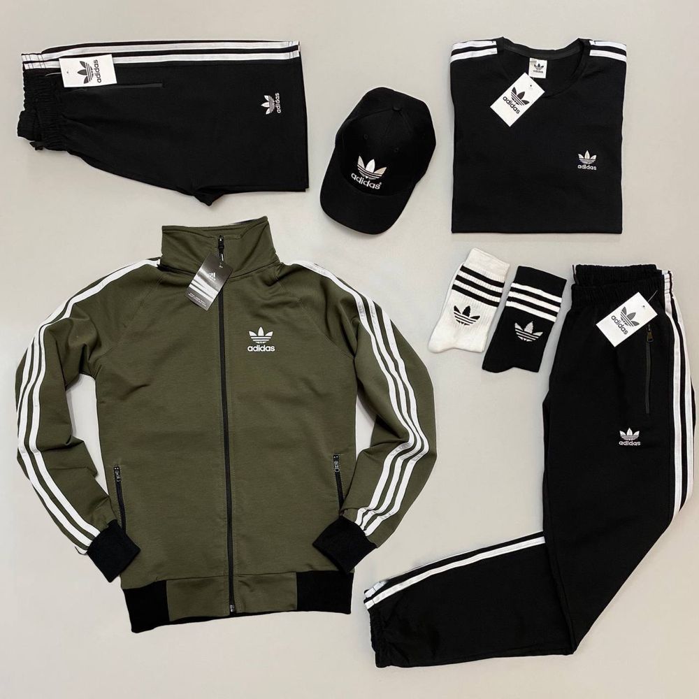 Летний Набор Adidas 7в1 (кофта-штани-футболка-шорти-кепка-носки) 2