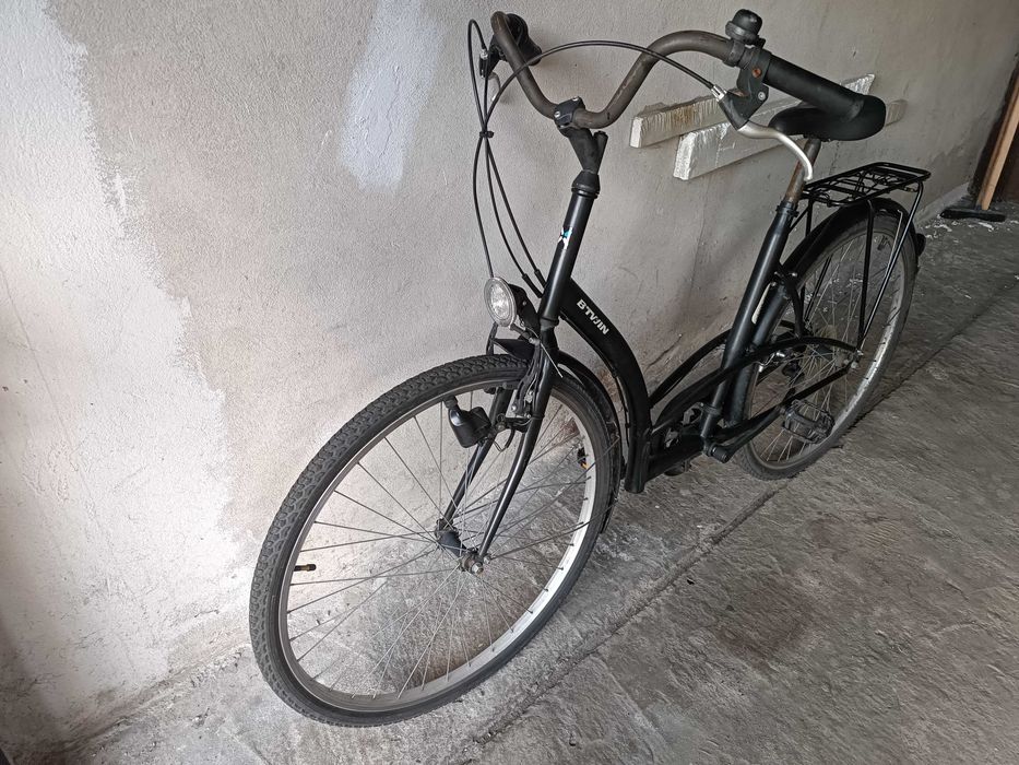 Wygodny rower B'Twin Elops 300 Czarny