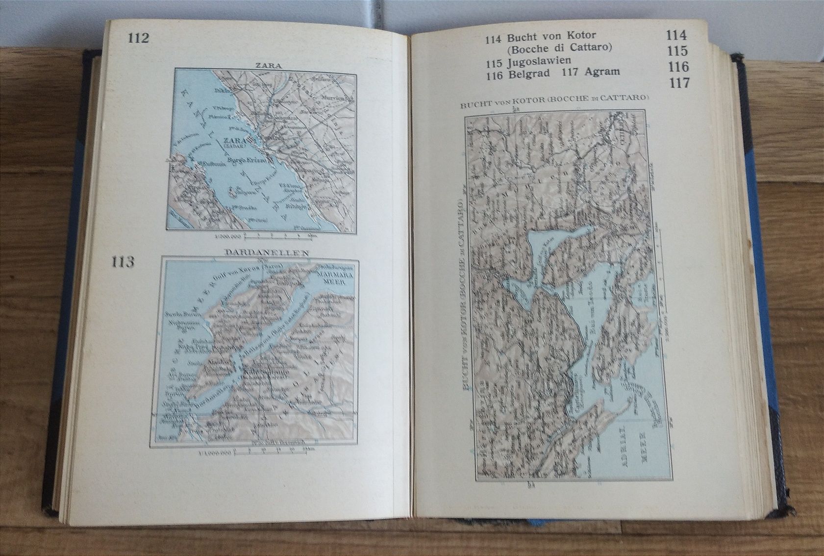 Stara książka Welt Atlas Beckmanns 1929