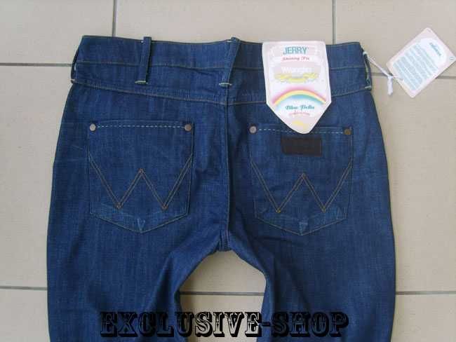 Jeansy damskie , spodnie granatowe Wrangler Jerry , W28 L32 pas 76 cm