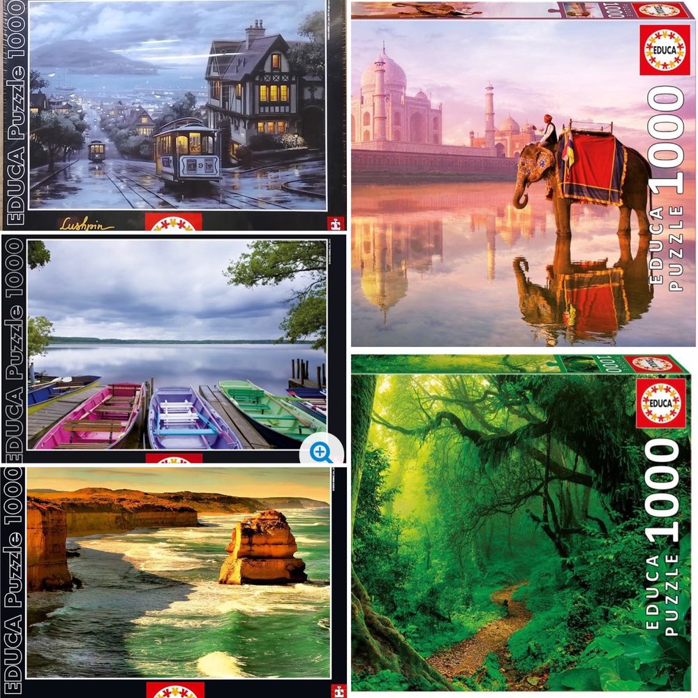 WYMIANA puzzle Educa, pole słoneczników, 1000 el.
