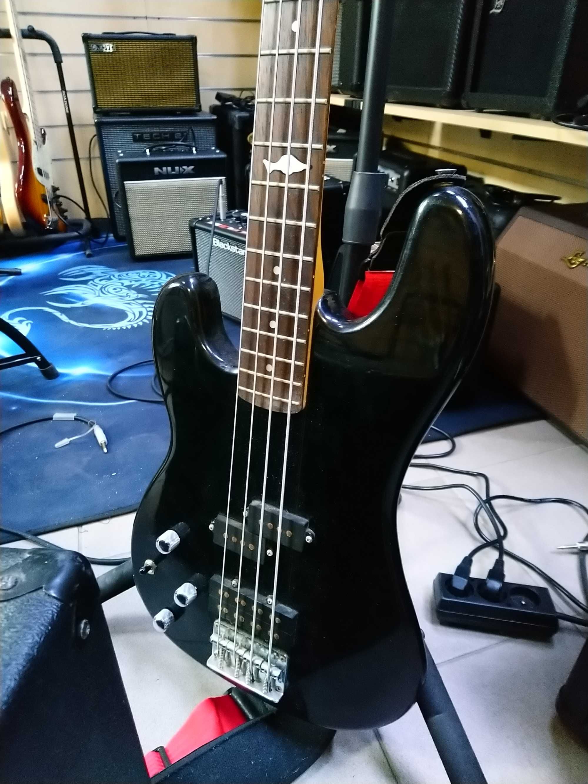 Gitara Basowa Leworęczna Marlin Sidewinder + Marshall MB30