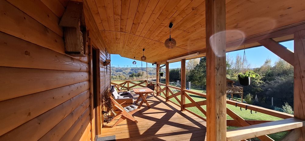 "Leśne Wzgórze" Domek Glinik/ Balia / Basen/Brak sąsiedztwa