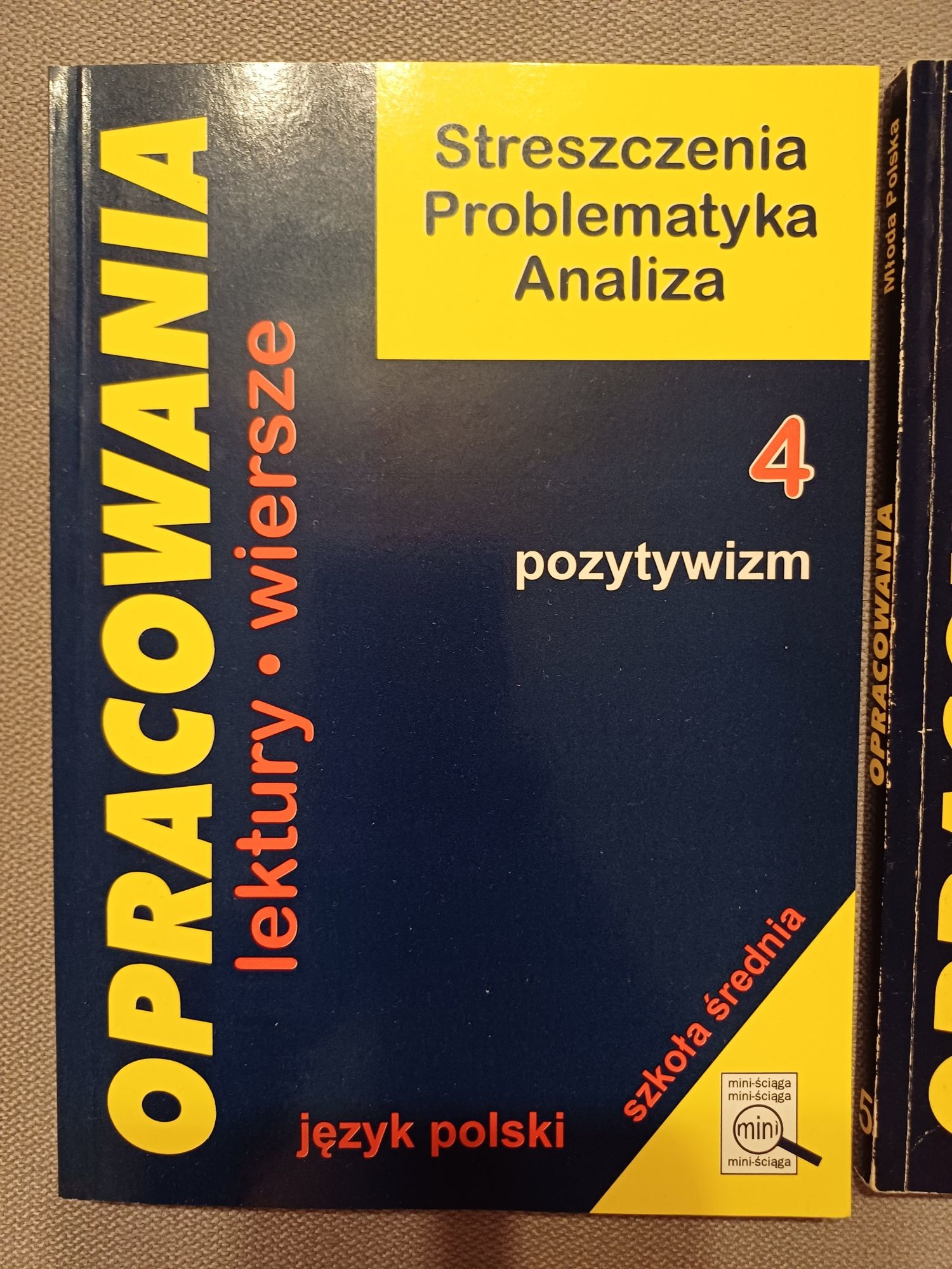 Opracowania lektur i wierszy, 4 książki