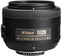 Obiektyw Nikon AF-S DX Nikkor 35 mm 1:1,8G (filtr 52 mm)