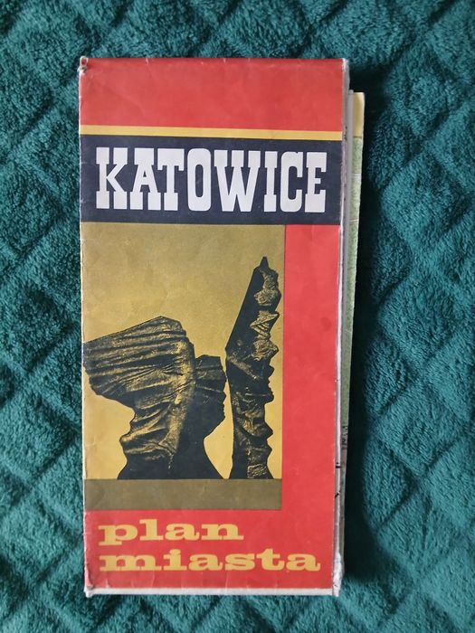 Plan mapa miasta Katowice 1977