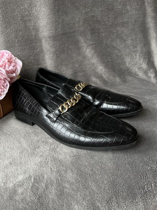 45 розмір Zign натуральна шкіра чоловічі лофери туфлі